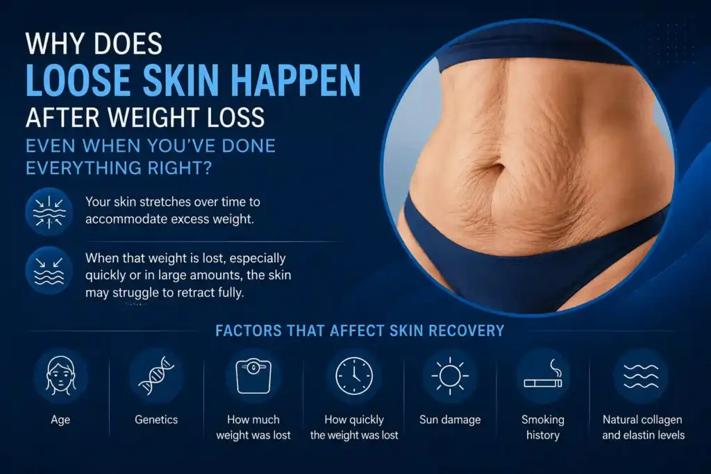Why Does Loose Skin Happen After Weight Loss Even When You’ve Done Everything Right Tewkesbury?