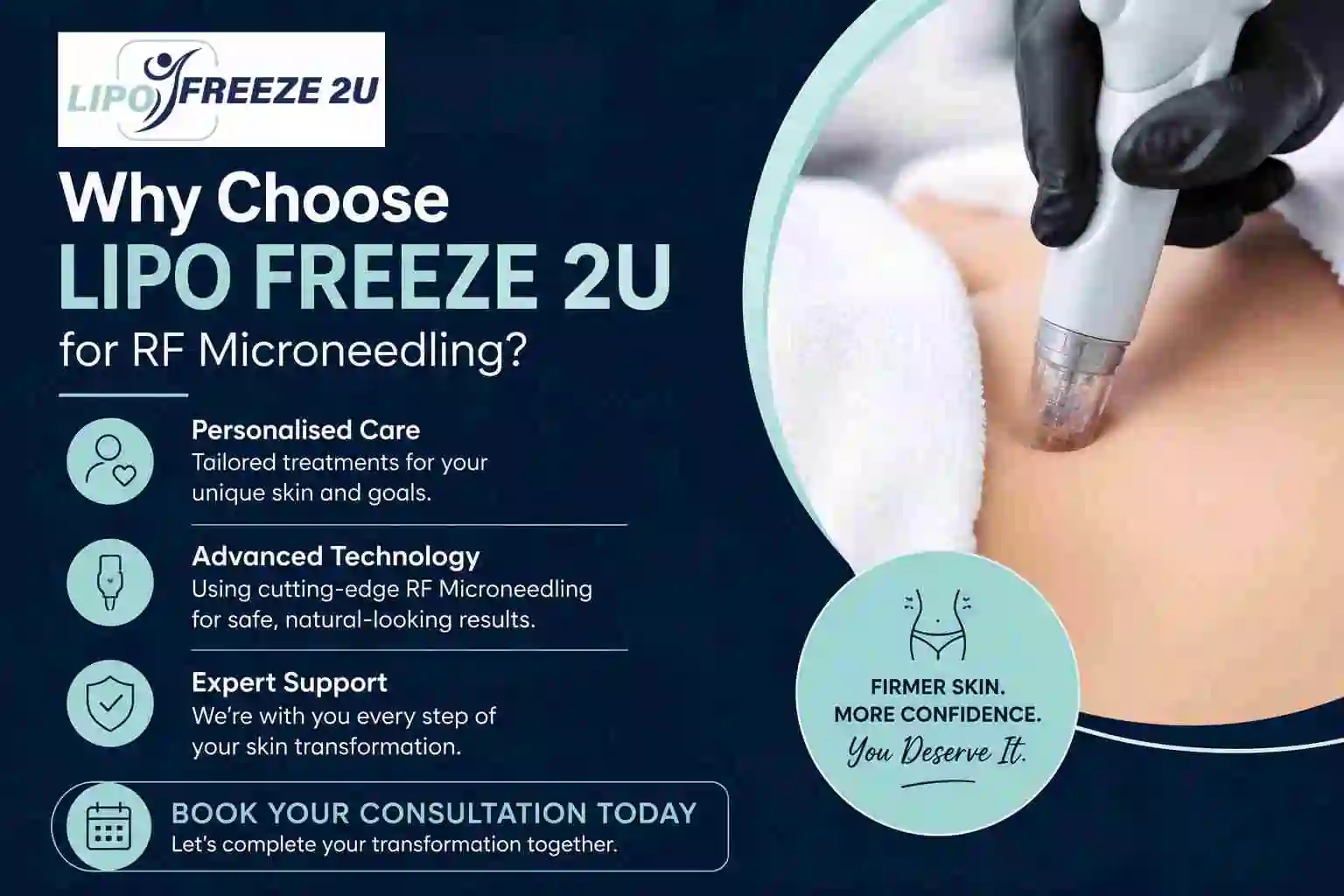 Why Choose LIPO FREEZE 2U for RF Microneedling Tewkesbury?
